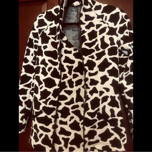 Vintage Betsey Johnson Cow Print Women's Jacket & Dress Set
